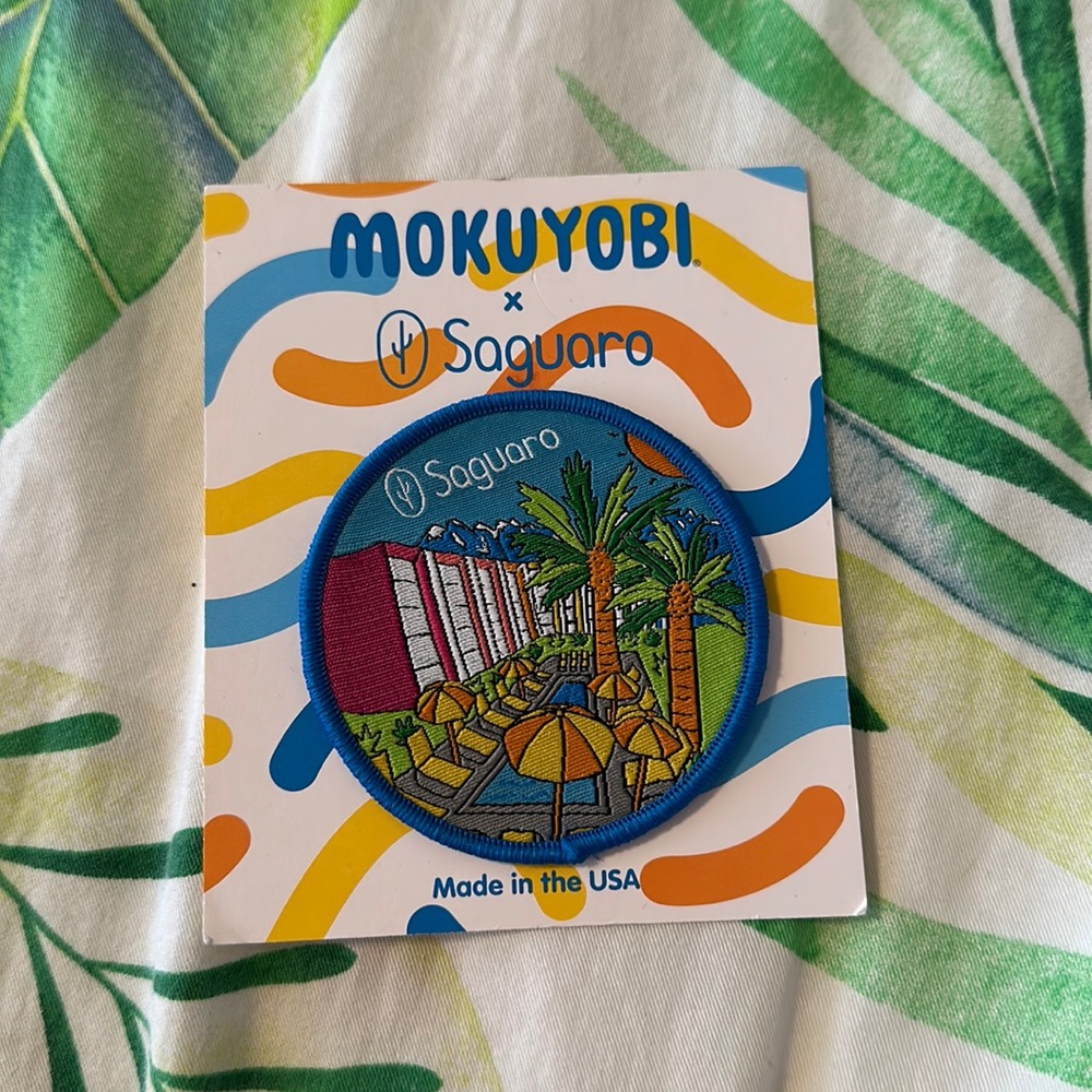 RARE Saguaro Hotel x Mokuyobi iron-on patch